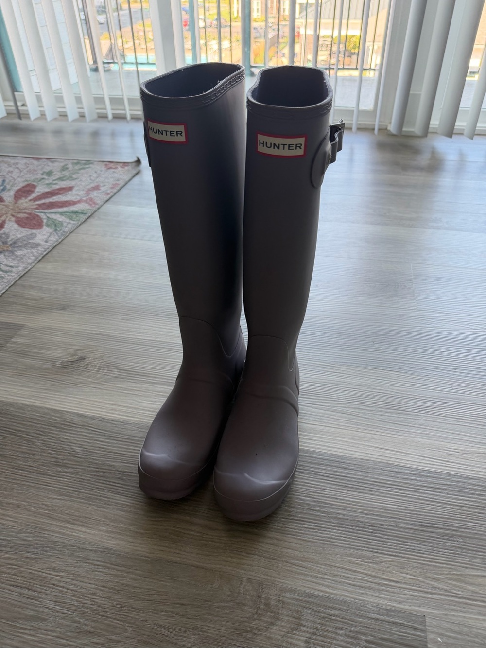 Hunter Tall Rain Boots in purple